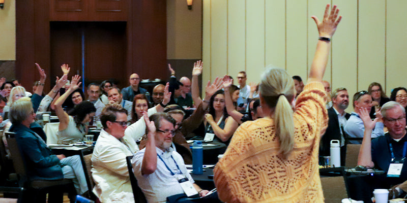 Participants in a healthcare leadership course